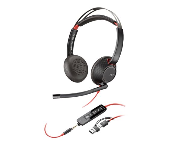 Poly Blackwire 5220 Stereo USB-C Headset +3.5mm Plug +USB-C/A Adapter (Bulk) – foto 6
