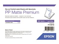 Epson Premium Udstansede fanfold-mærkater med kædehjul 203 x 305 mm 500etikette(r)