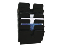 Durable FLEXIPLUS brochureholder 6 bakker A4 sort