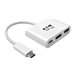 Eaton Tripp Lite Series USB C to HDMI Multiport Video Adapter Converter 1080p w/ USB-A Hub & USB-C PD Charging, Thunderbolt 3 CompatibleUSB Type C to HDMI, USB-C to HDMI, USB Type-C to HDMI