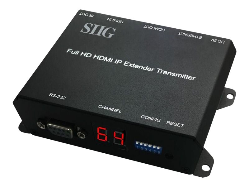 SIIG Full HD HDMI Extender over IP with PoE, RS-232 & IR