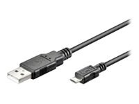 wentronic USB 2.0 USB-kabel 1m Sort