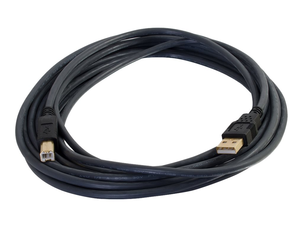 C2G 2m (6ft) USB Cable - USB A to USB Micro B - M/M - USB cable - USB (M)  to Micro-USB Type B (M) - 6.6 ft - black