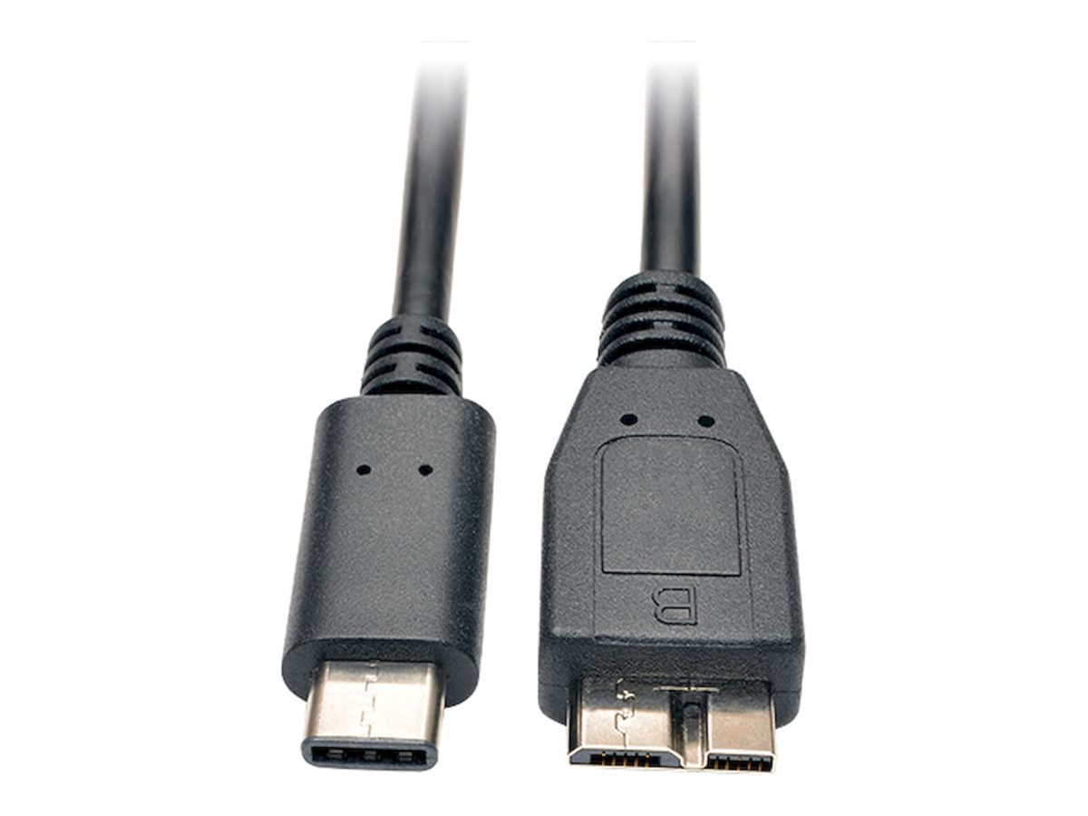 Tripp Lite 3ft USB 3.1 Cable USB Type-C USB-C to Micro-B M/M Gen 1.5 Gbps 3'