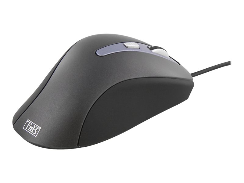 TNB Office Wired Mouse Black Ultra