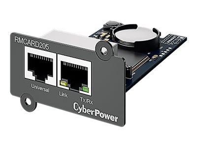 CyberPower RMCARD205 - Remote management adapter - 100Mb LAN - 100Base-TX - for Smart App Professional Rackmount Series PR3000; Smart App Sinewave PR1000
