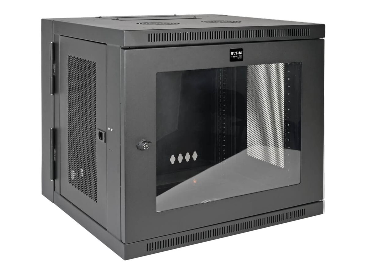 Tripp Lite 10U Wall Mount Rack Enclosure Server Cabinet w/Swinging Door Acrylic Window