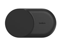 Belkin UltraCharge wireless charging stand - 2-in-1, Qi2, magnetic, foldable - + AC power adapter - USB-C - 25 Watt