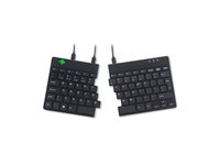 R-Go Split Ergonomiske tastatur, QWERTY (US), sort, kablet Tastatur Kabling US