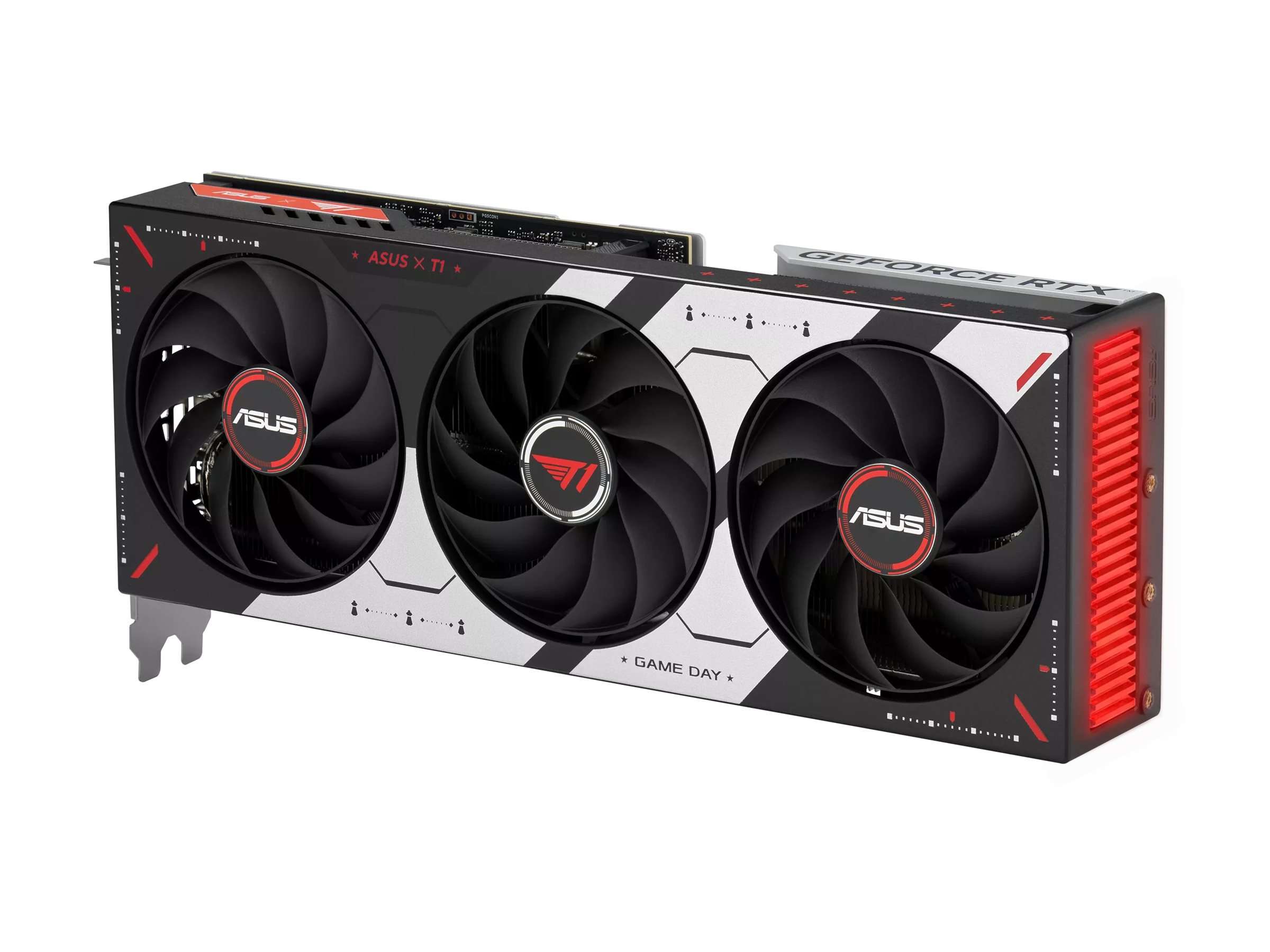 ASUS T1 OC Edition graphics card GeForce RTX 5070 12 Product shot Left side 78000