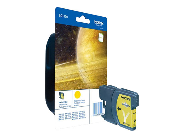 Brother LC1100Y - yellow - original - ink cartridge