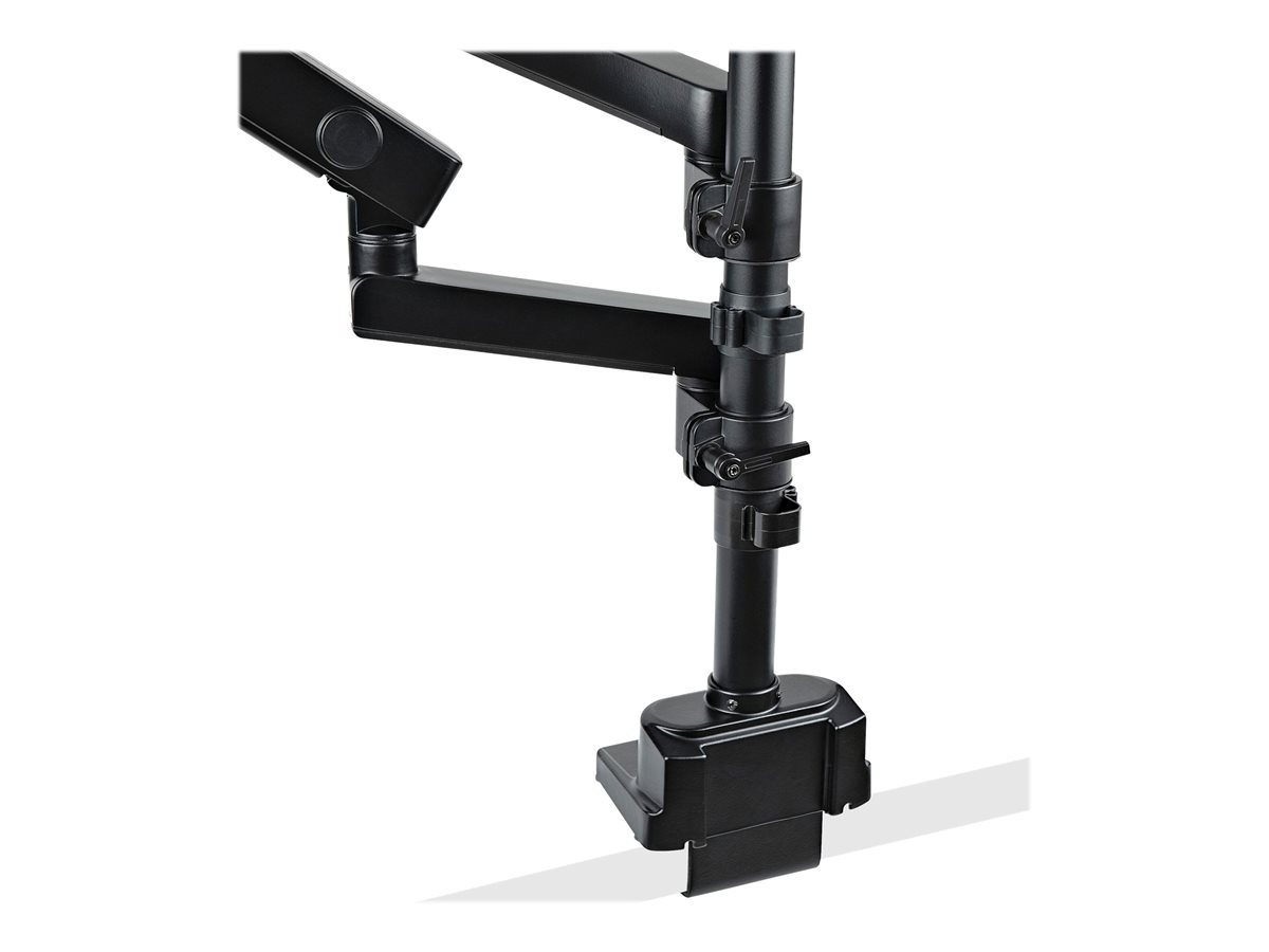 StarTech.com Desk Mount Dual Monitor Arm, Full Motion Monitor Mount for 2x VESA Displays up to 32" (up to 17lb/8kg), Ergonomic Vertical Stackable Arms, Articulating, Height Adjustable - Pole Mount, C-Clamp/Grommet (ARMDUALPIVOT) montážní sada - full-motion dual arm - pro 2 monitory - černá – foto 14