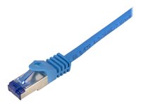 LogiLink Professional Ultraflex CAT 7 (kabel)/CAT 6a (stikforbindelser) S/FTP 0.25m Patchkabel Blå RAL 5015