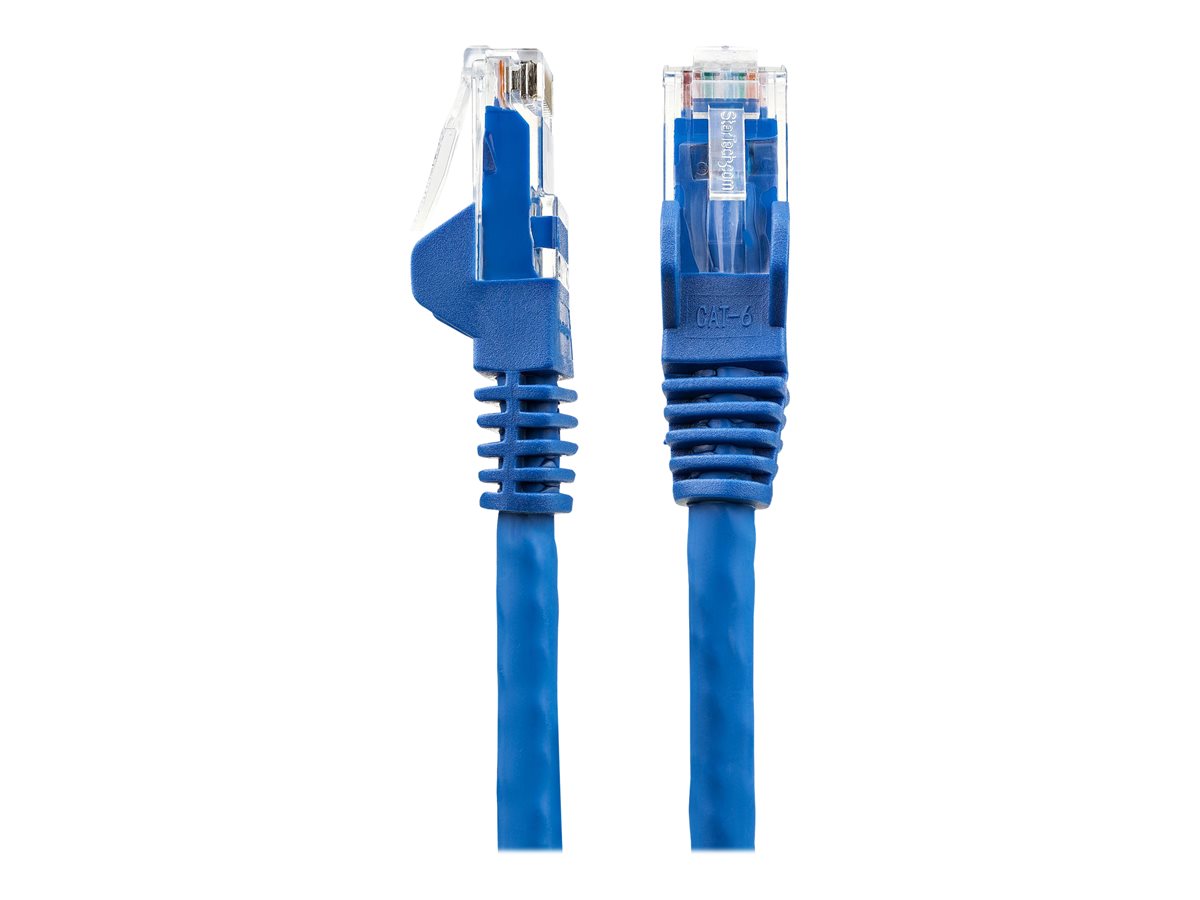 StarTech.com 10m LSZH CAT6 Ethernet Cable, 10 Gigabit Snagless RJ45 100W PoE Network Patch Cord with Strain Relief, CAT 6 10GbE UTP, Blue, Individually Tested/ETL, Low Smoke Zero Halogen - Category 6 - 24AWG - patch kabel - 10 m - modrá – foto 2