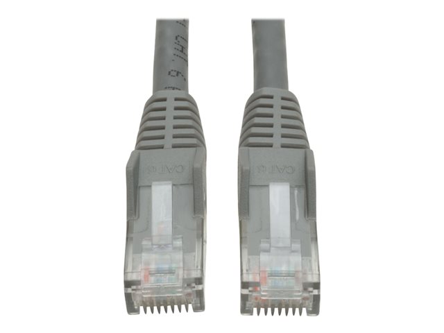 Tripp Lite 15ft Cat6 Gigabit Snagless Molded Patch Cable RJ45 M/M Gray 15'