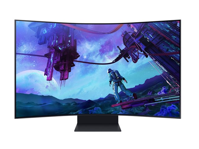 Samsung Odyssey Ark 2nd Gen S55cg970nu G97nc Series Qled Monitor Curved 55 Hdr