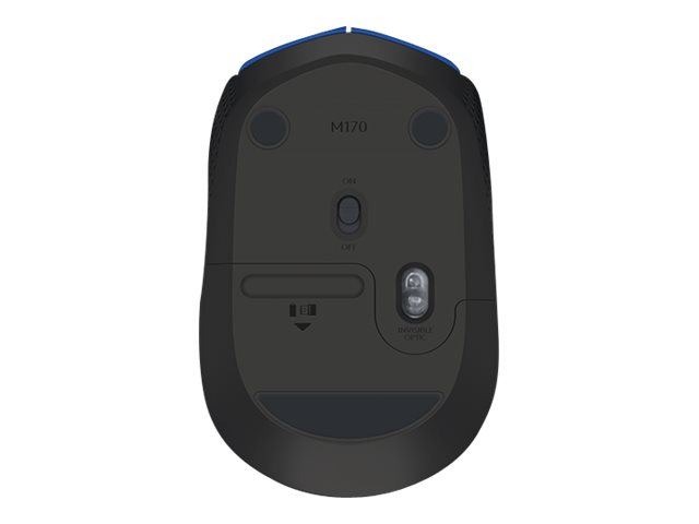 Logitech M171 mouse 2.4 GHz black Product shot Front 79350