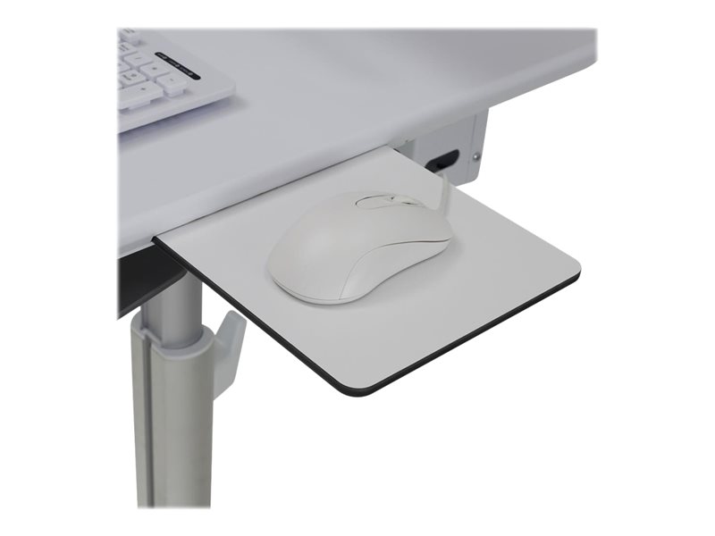 Ergotron Lean WOW SV10 chariot - service lger - pour cran LCD/clavier/souris - blanc, aluminium