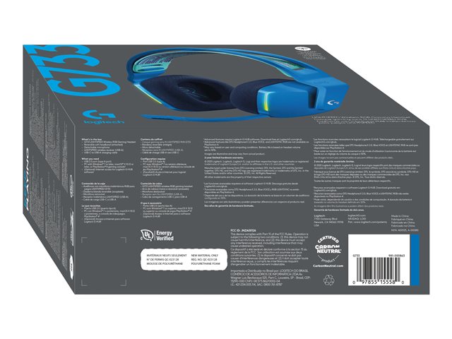 LOGI G733 LightSpeed Headset blue 981-000943