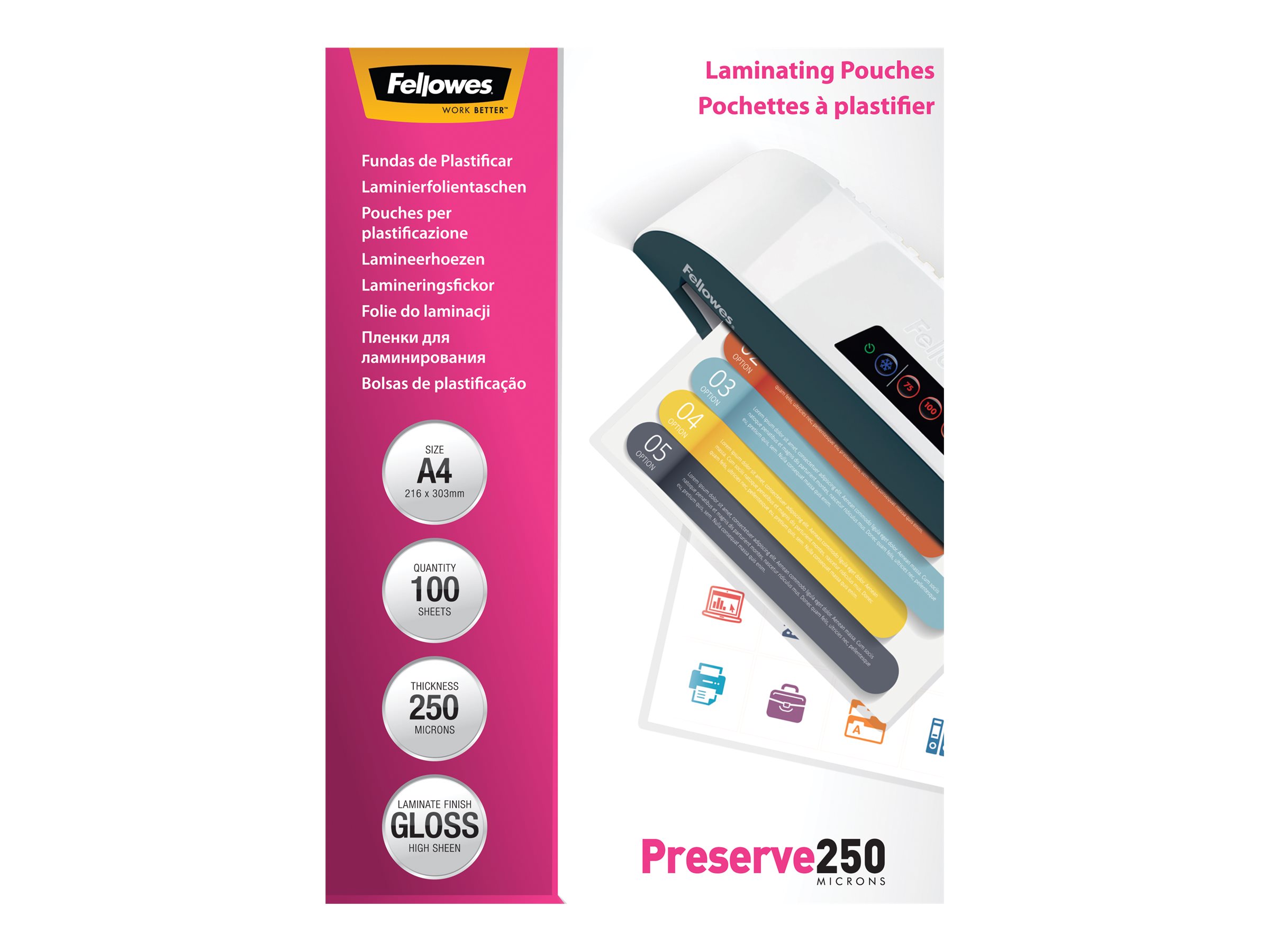 FELLOWES CLEANING AND CARRIER SHEET 10PK
