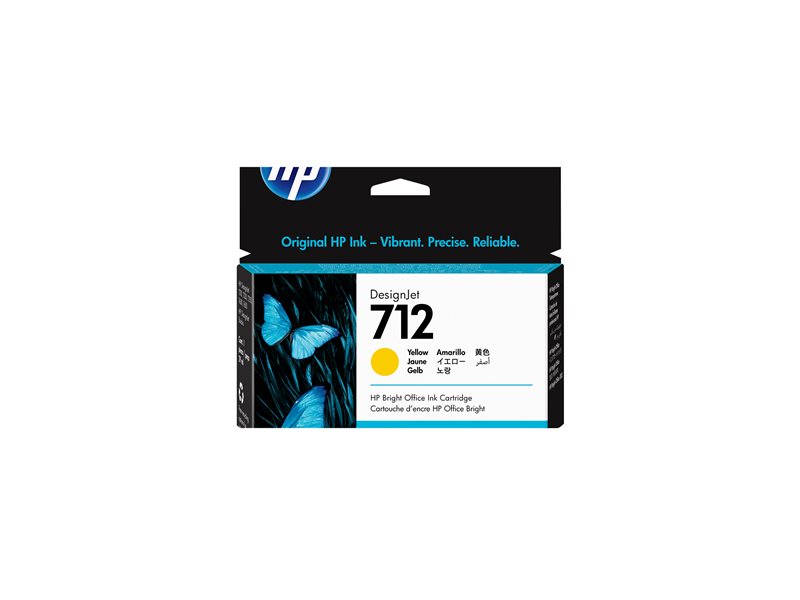 HP 712 29-ml Yellow DesignJet Ink