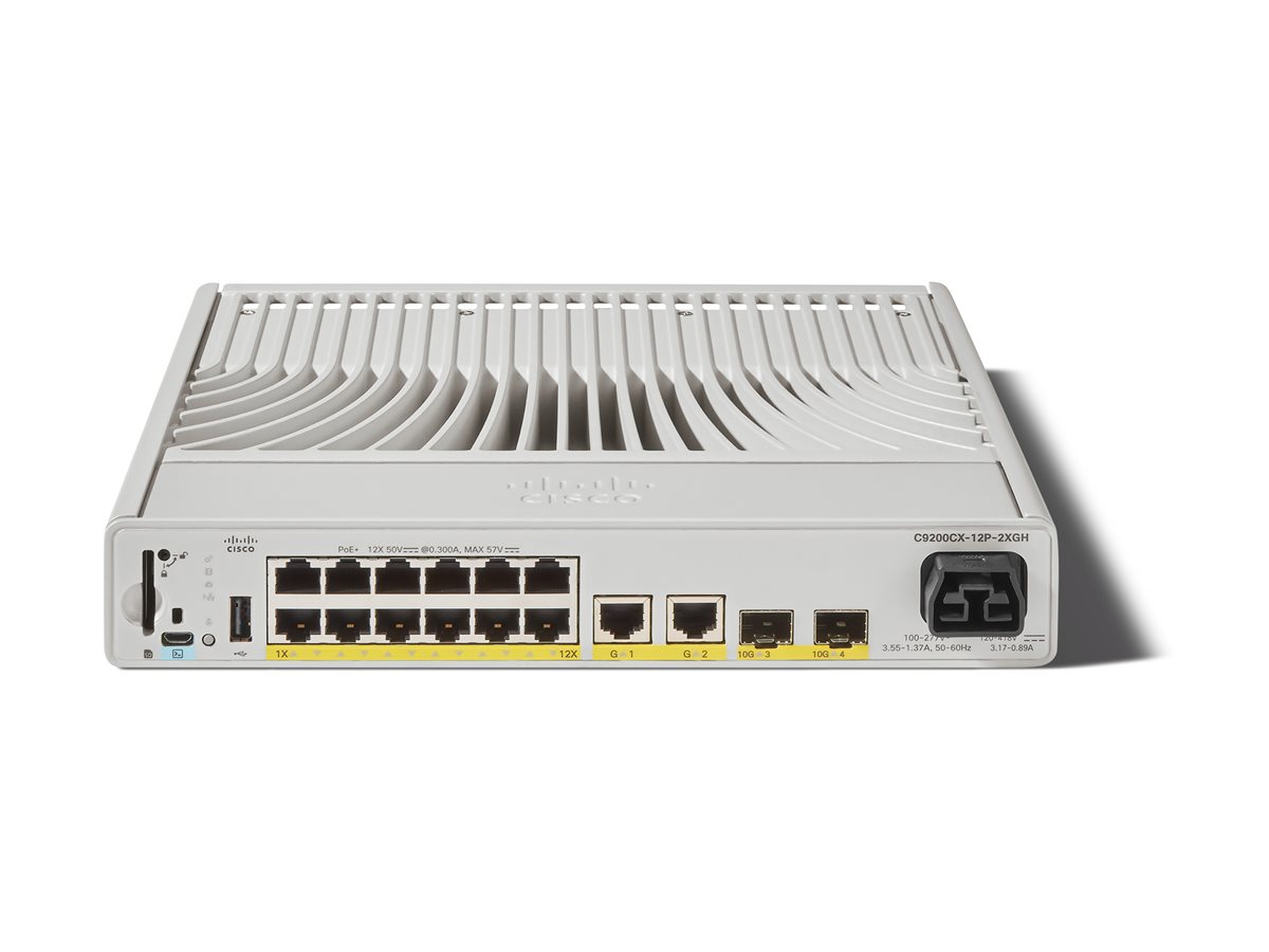 Cisco Catalyst 9200CX - Network Essentials - přepínač - kompaktní - 12 porty - řízený - Lze montovat do rozvaděče – foto 2