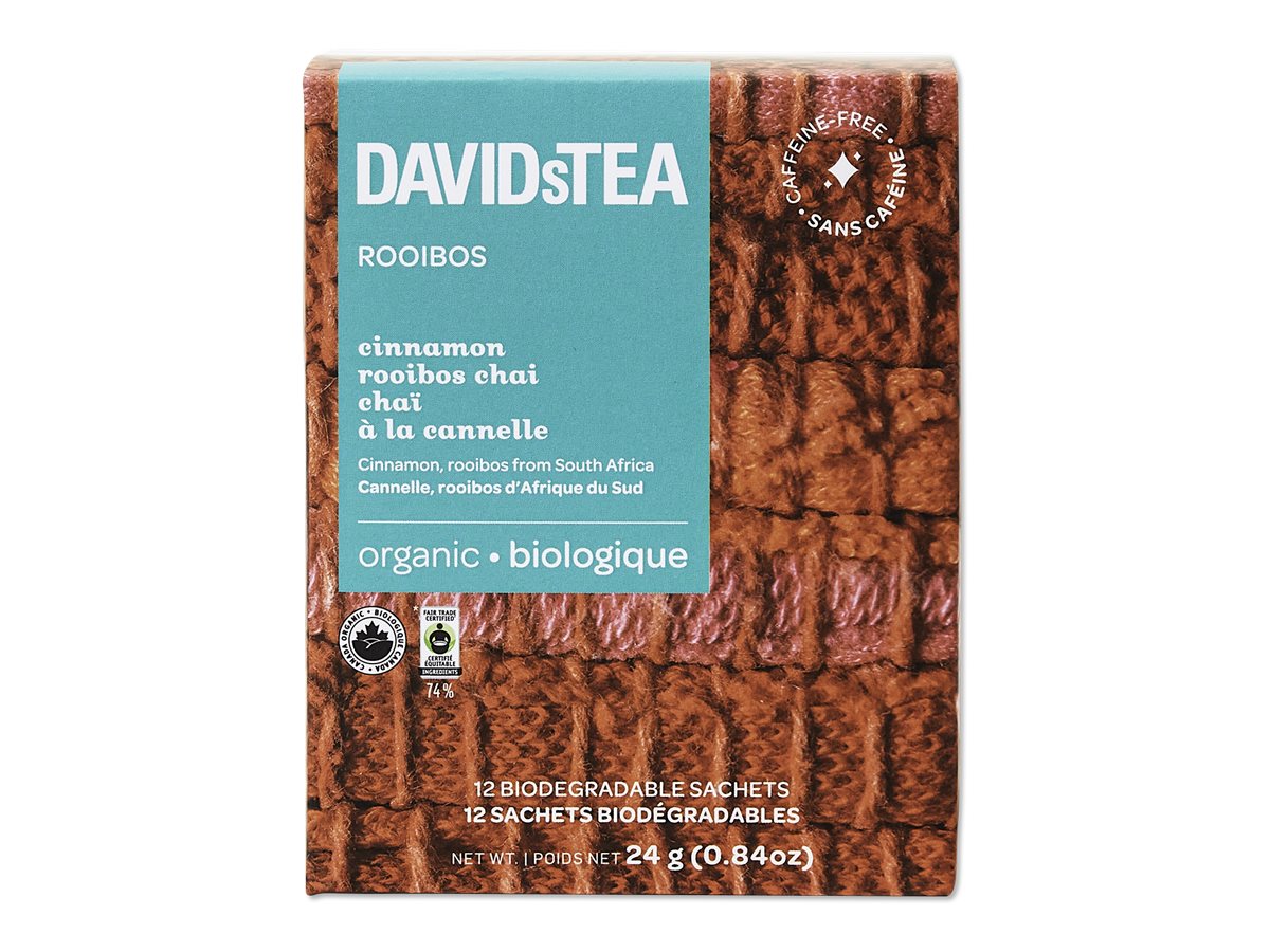 DAVIDsTEA Rooibos Tea - Cinnamon Rooibos Chai - 12's