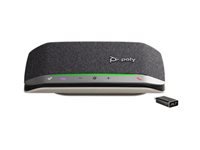 HP Poly Sync 20+M - Smart speakerphone - Bluetooth - wired, wireless - USB-A, USB-C - USB - black - Certified for Microsoft Teams