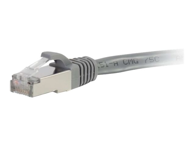 C2G Cat6a Booted Shielded (STP) Network Patch Cable - patch kabel - 15 m - šedá – foto 3