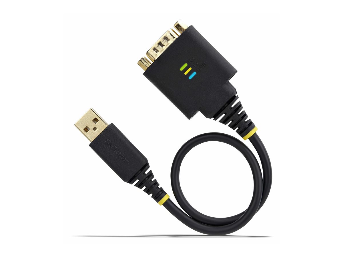 StarTech.com 1ft (30cm) USB to Serial Adapter Cable, COM Retention, RS232 - USB / sériový kabel - USB do DB-9 - 30.5 cm – foto 3