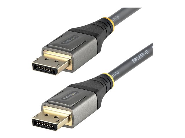 Image of StarTech.com 6ft (2m) VESA Certified DisplayPort 1.4 Cable, 8K 60Hz HDR10, Ultra HD 4K 120Hz DP Video Cable, DisplayPort to DisplayPort Cable, DP Cord for Monitors/Displays, M/M - DP 1.4 Cable with Latches (DP14VMM2M) - DisplayPort cable - DisplayPort to 