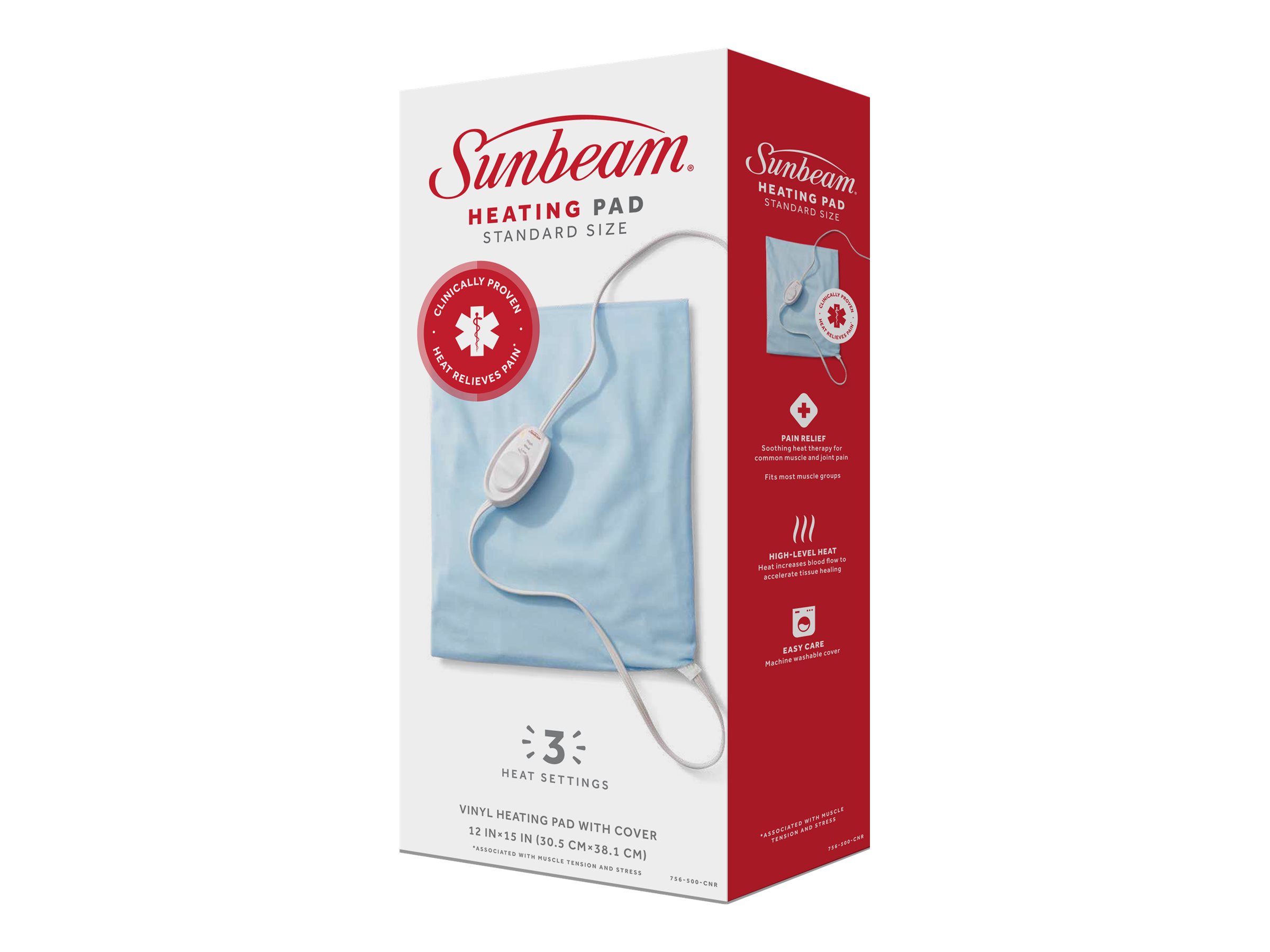 Sunbeam Heating Pad - Standard Size - Light Blue - 2102234