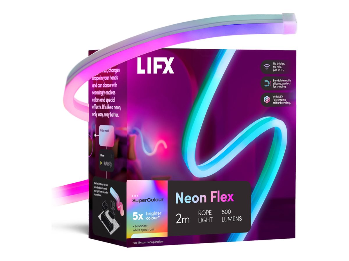 LIFX SuperColor Neon Flex, light strip, LED, 30 W, RGBW light, 1500-9000 K