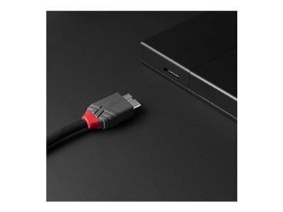 LINDY USB 3.2 Kabel Typ C/Micro-B Anthra Line 3m - 36623