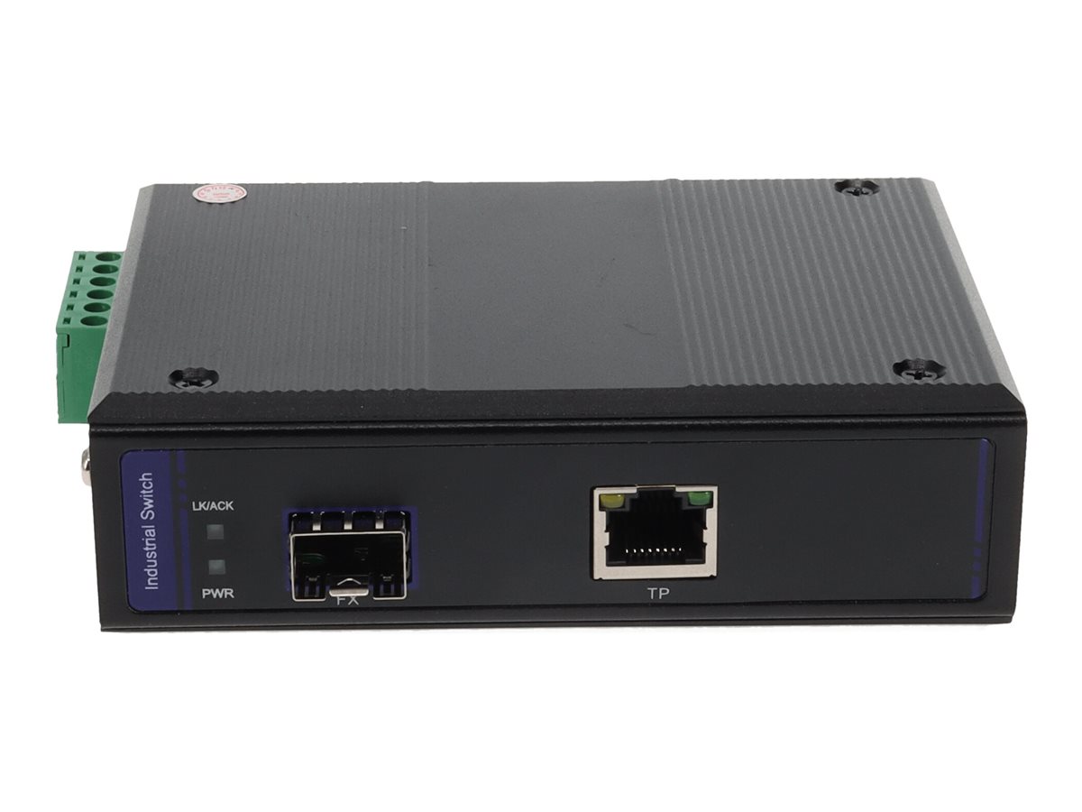 AddOn 1Gbs 1 RJ-45 to 1 SFP Industrial Media Converter