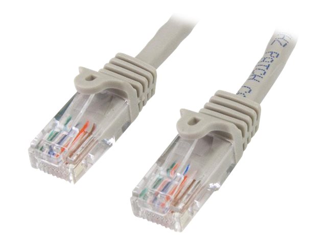 Image of StarTech.com 15m Gray Cat5e / Cat 5 Snagless Patch Cable - patch cable - 15 m - grey