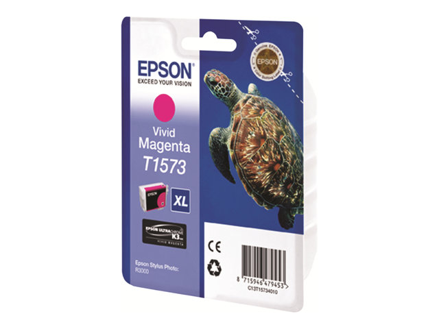 Image of Epson T1573 - vivid magenta - original - ink cartridge