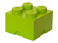 LEGO Storage Brick 4 Opbevaringsboks Limegrøn