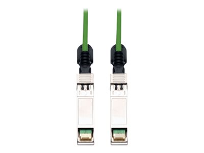 Eaton Tripp Lite Series SFP+ 10Gbase-CU Passive Twinax Copper Cable, SFP-H10GB-CU3M Compatible, Green, 3M (9.84 ft.)