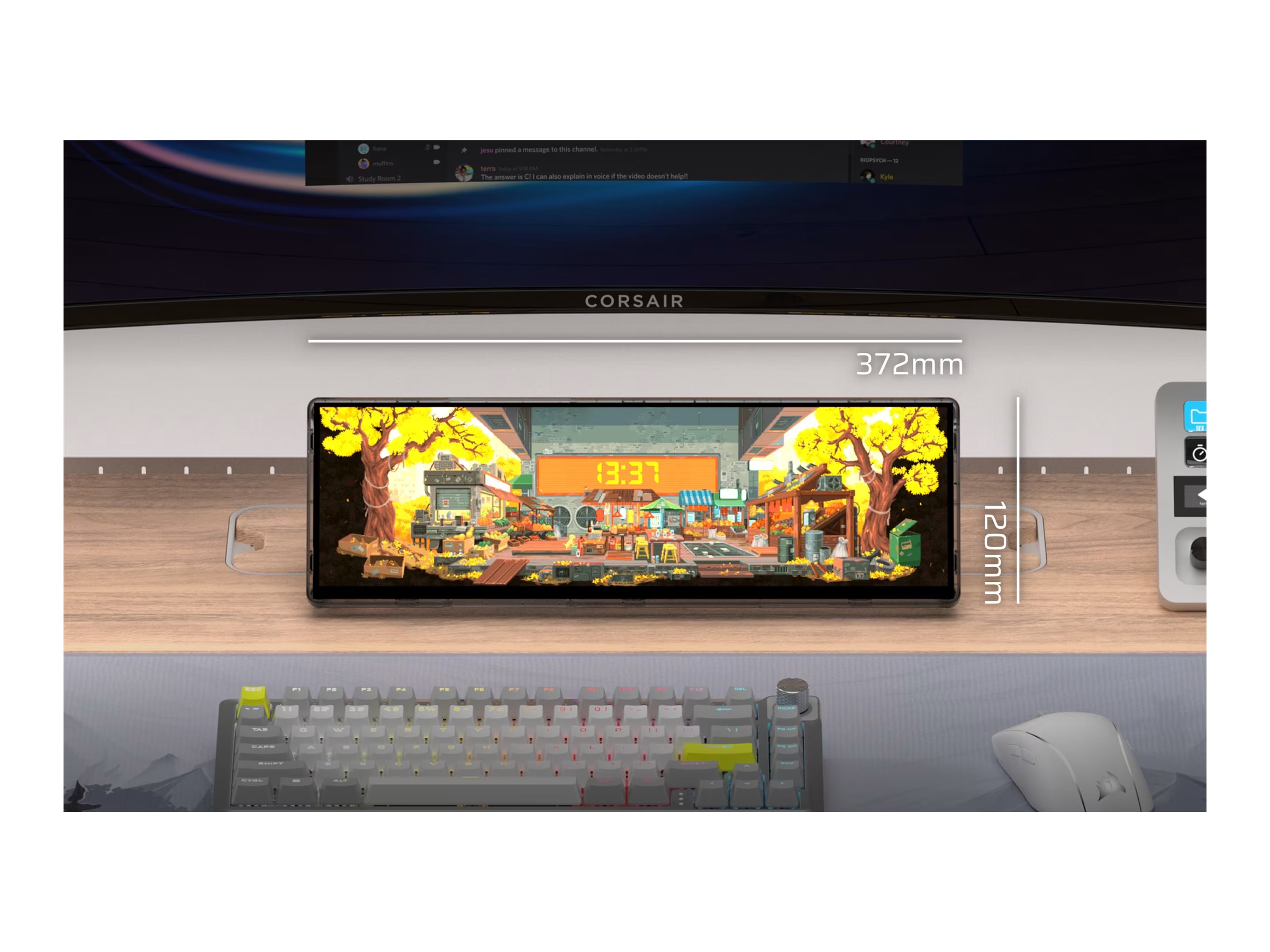 CORSAIR XENEON EDGE, Crystal, LED monitor, 14.5"