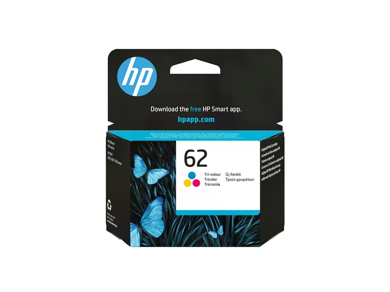 HP 62 Tri-color Ink Cartridge