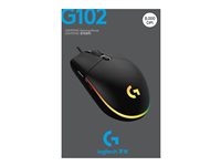 LOGI G102 LIGHTSYNC - BLACK - EER