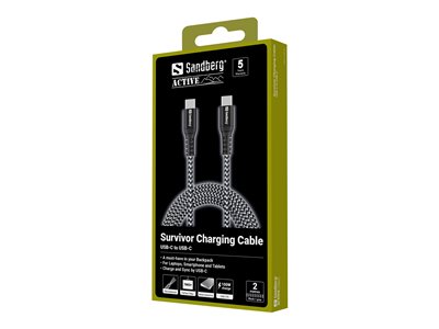 5705730441677 - SANDBERG 441-67 - Sync- & Ladekabel USB-C > USB-C 2m