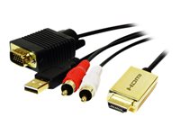 LogiLink Video/audiokabel HDMI / VGA / audio 2m