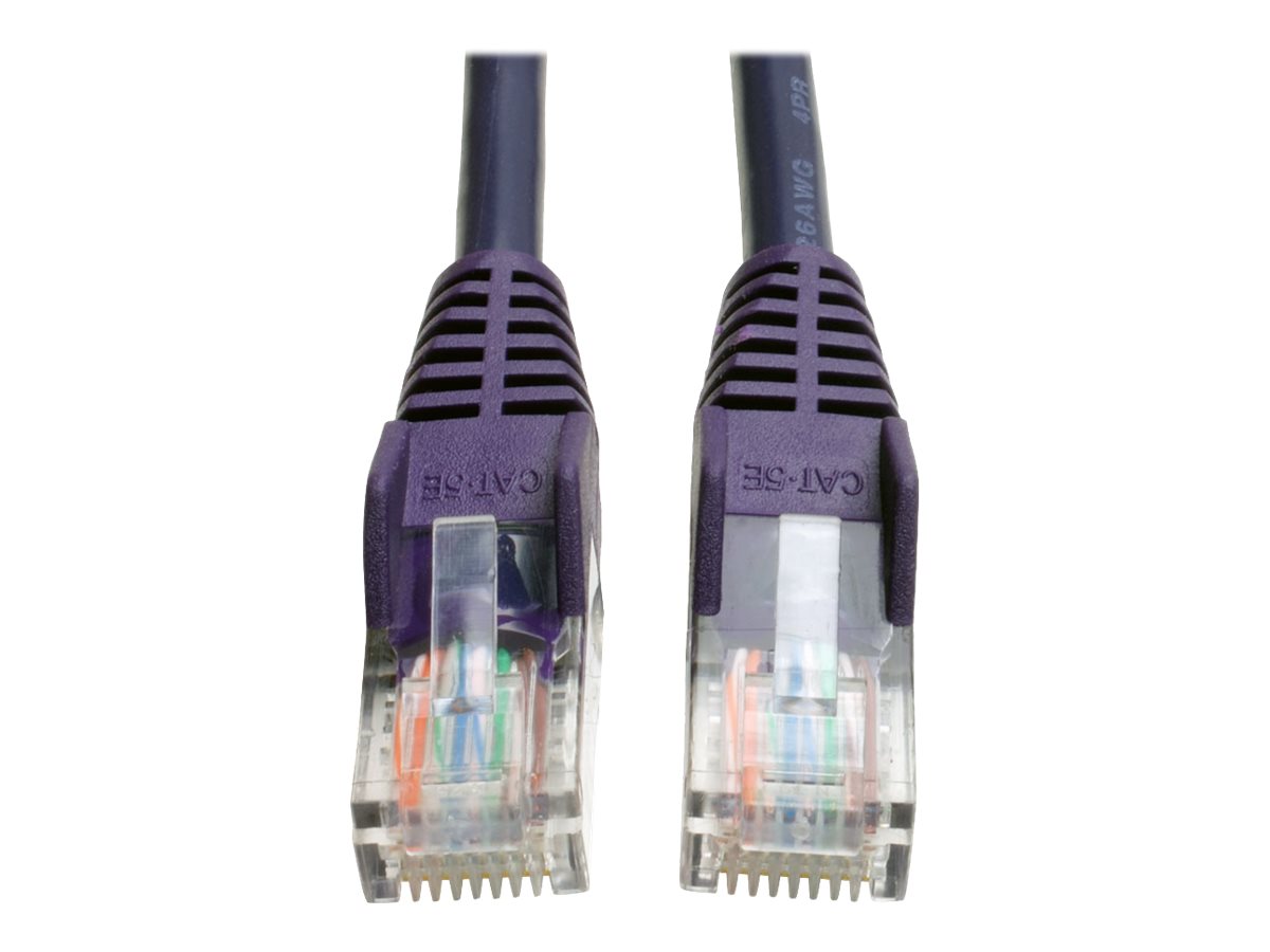 Tripp Lite 10ft Cat5e Cat5 Snagless Molded Patch Cable RJ45 M/M Purple 10'