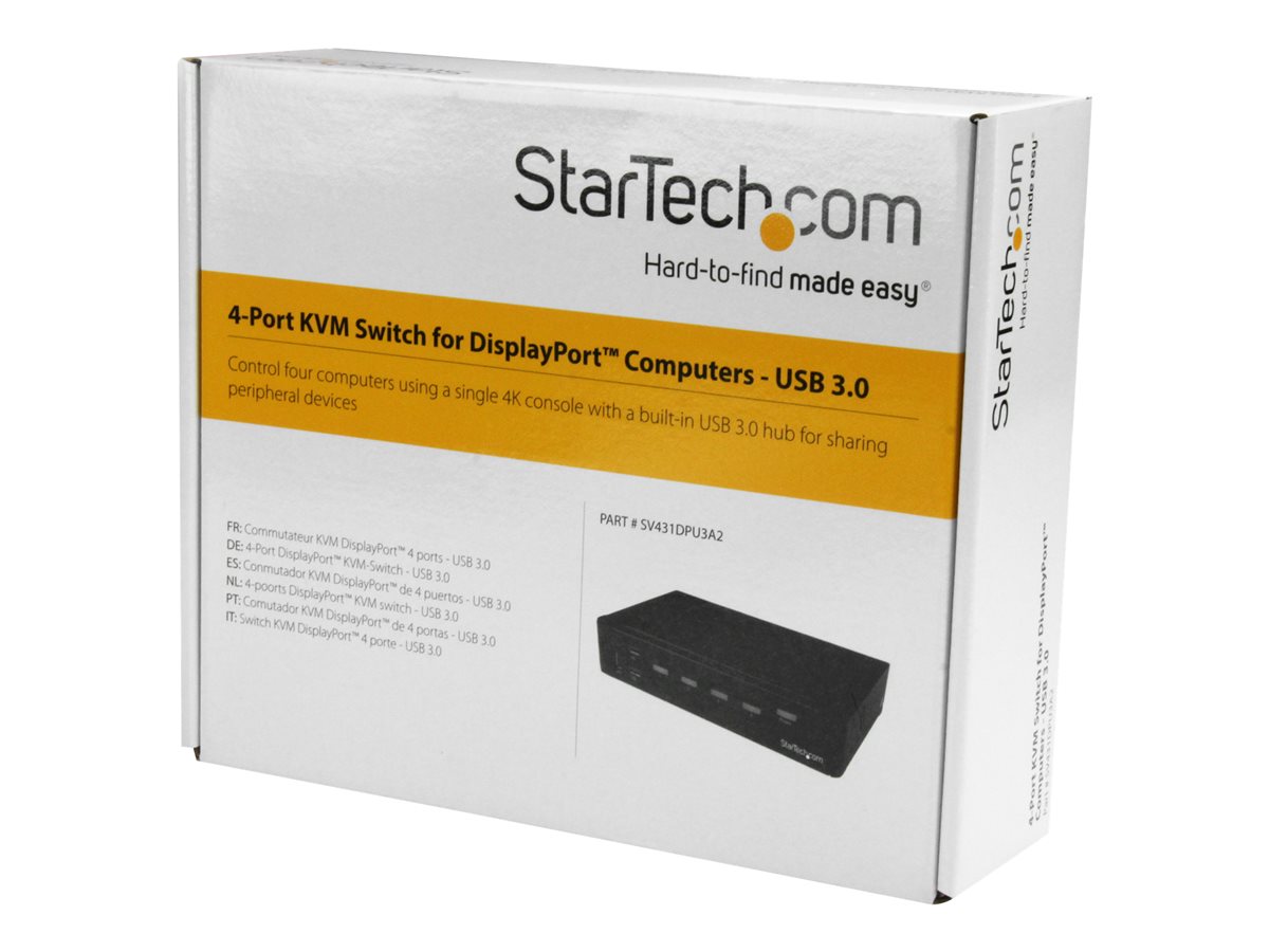 STARTECH 4-Port DisplayPort KVM - USB 3.0 - 4K – foto 2