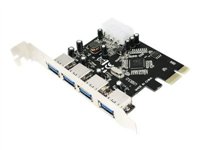 LogiLink PCI Express Interface Card USB 3.0 4x USB-adapter PCI Express 2.0 x1 5Gbps