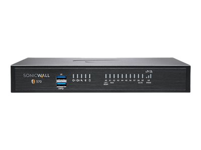 SonicWall TZ570W TotalSecure Advanced Edition security appliance GigE, 5 GigE Wi-Fi 5 