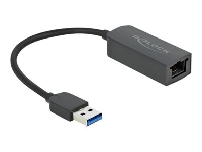 DELOCK Adapter USB Typ-A Stecker zu 2,5 Gigabit LAN kompakt - 66646