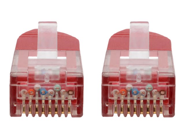 Tripp Lite Premium Cat5 / Cat5e / Cat6 Gigabit Molded Patch Cable, 24 AWG, 550 MHz/1 Gbps (RJ45 M/M), Red, 3 ft. 3'